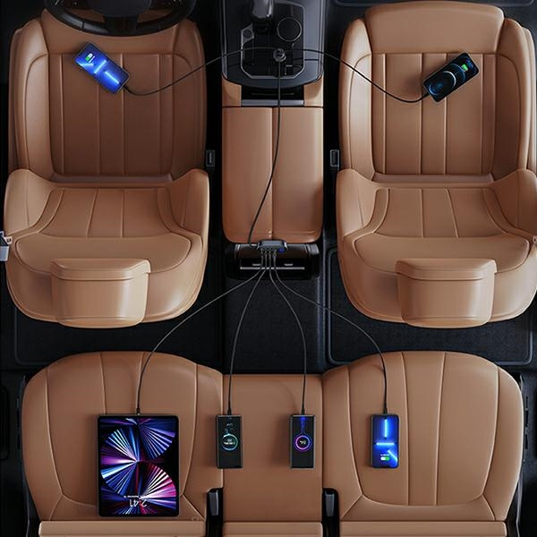 USAMS Charg. sam. 3xUSB 1xUSB-C 156W schwarz/schwarz CC161CC01 (US-CC161)