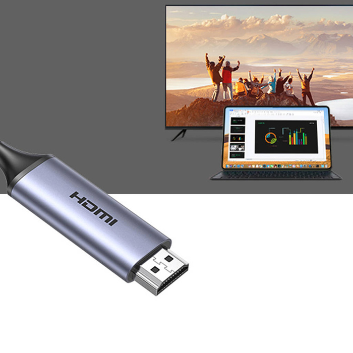 Câble USB C - HDMI 2.1 8K 60Hz 1,5m Ugreen CM565 - gris