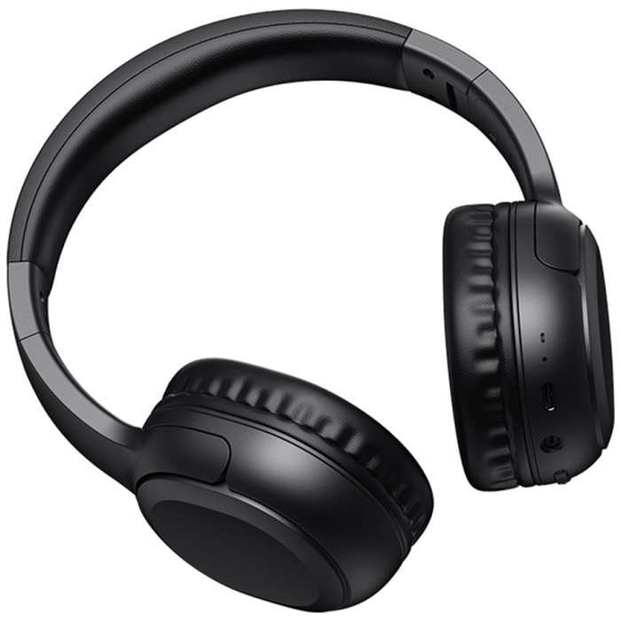 USAMS Słuchawki Bluetooth 5.3 nauszne Yun Series czarny/black TDLYEJYX01 (USAMS-YG23)