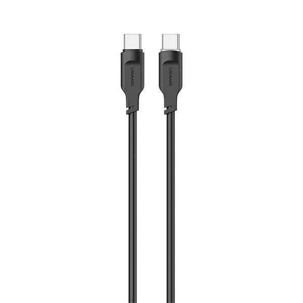 USAMS Kabel USB-C na USB-C PD Rychlé nabíjení 1,2 m 100W Lithe Series černá/černá SJ567USB01(US-SJ567)