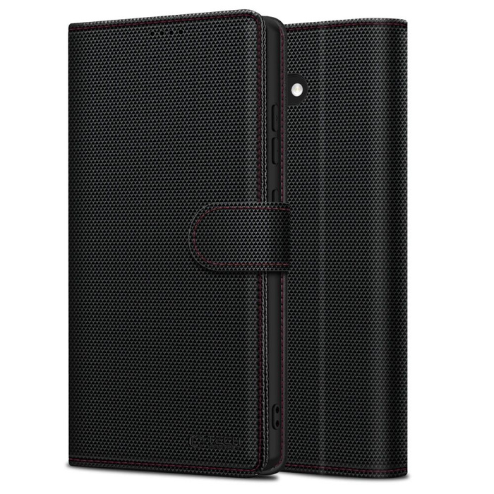 Etui TECH-PROTECT WALLET RS GALAXY S25 BLACK/RED