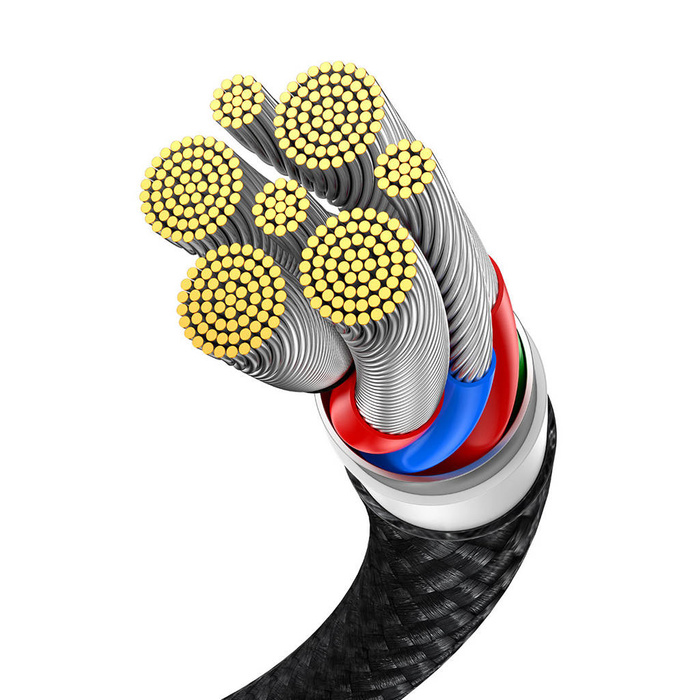 Baseus Flash Series Ⅱ Schnellladekabel 2in1 USB-C - 2xUSB-C 100W 1,5m schwarz