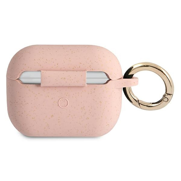 Case Guess GUAPSGGEP AirPods Pro cover pink / pink Silicone Glitter
