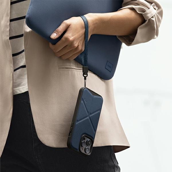 UNIQ hülle Transforma iPhone 14 Pro 6.1" Magclick Ladevorgang blau/elektrisch blau