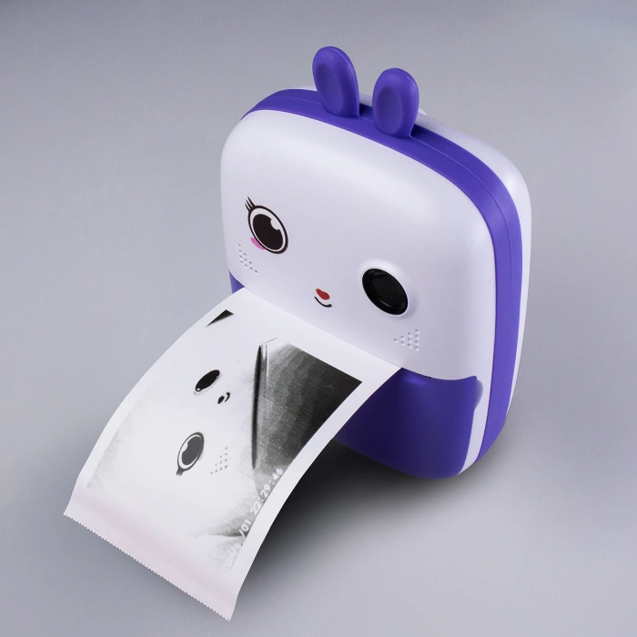 Mini Thermal Printer for Kids with Camera and Camcorder - Purple