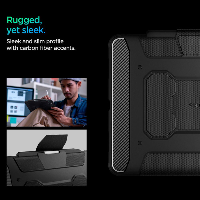 Spigen Rugged Armor IPad "PRO" PRO 13 7 / 2024 SCHWARZ