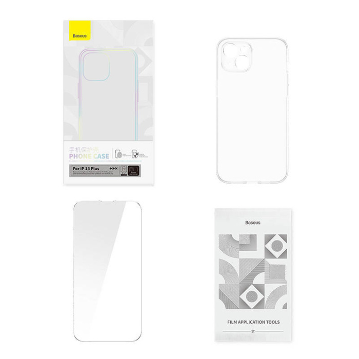 Transparent Case and Tempered Glass set Baseus Corning for iPhone 14 Plus