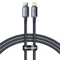 Baseus Crystal Shine Serie Schnellladedatenkabel USB Typ C auf Lightning 20W 1,2m schwarz (CAJY000201)