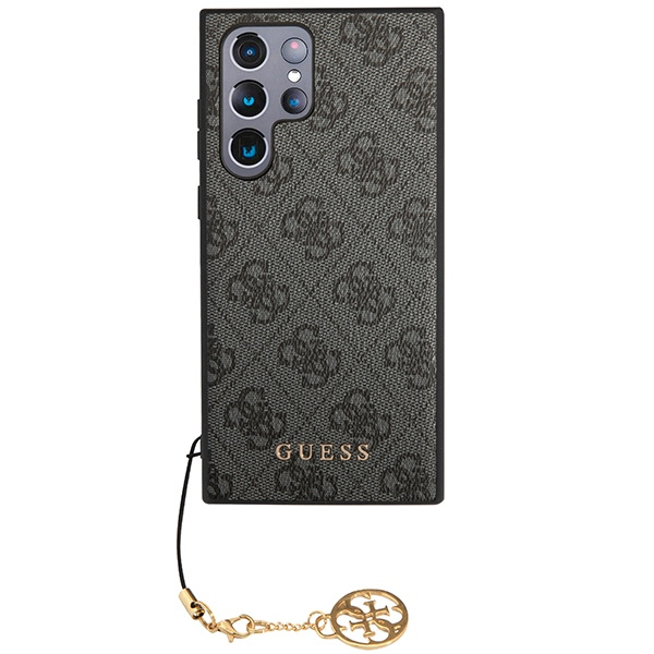 Hülle Guess GUHCS23LGF4GGR S23 Ultra S918 grau/grau hartcase 4G Charms Kollektion Case