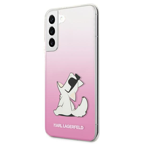 Case KARL LAGERFELD Samsung Galaxy S22 Plus Choupette Eat Pink Hardcase