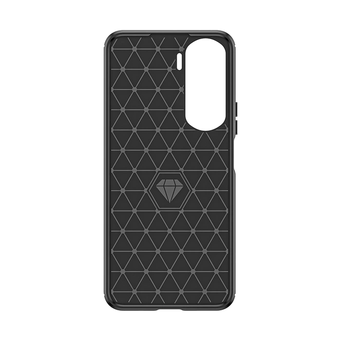 Coque en silicone Carbon Case pour Honor 90 Lite - noire