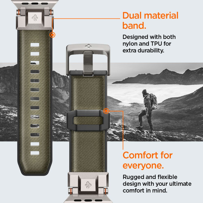 SPIGEN DURAPRO ARMOR APPLE WATCH 6 / 7 / 8 / 9 / 10 / SE / ULTRA 1 / 2 (44 / 45 / 46 / 49 MM) VERDE MILITAR