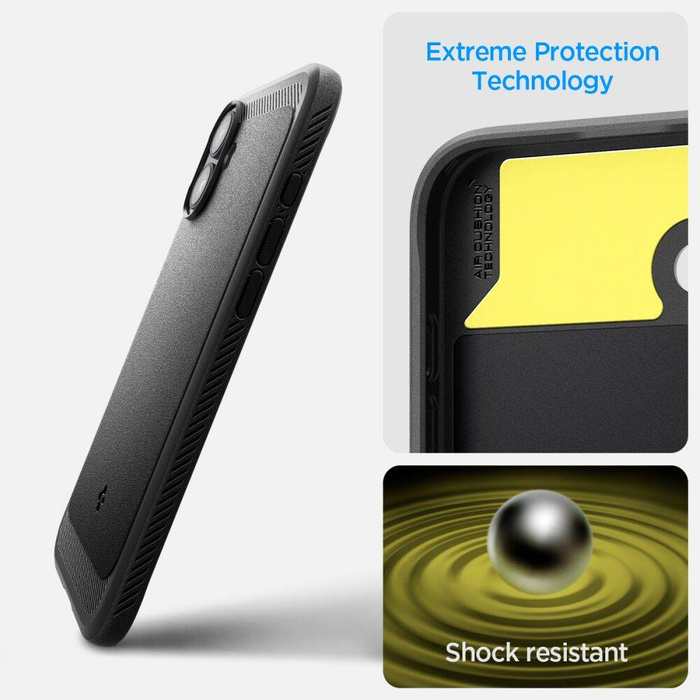 SPIGEN RUGGED ARMOR MAG MAGSAFE IPHONE 16 PLUS MATTE BLACK case