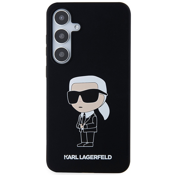Etui Karl Lagerfeld KLHCS24MSNIKBCK S24+ S926 hardcase czarny/black Silicone Ikonik Case