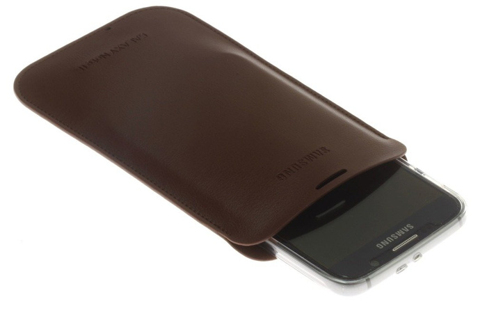 Genuine Case SAMSUNG Galaxy Note 2 Galaxy S6 S7 S8 Slide Leather Brown