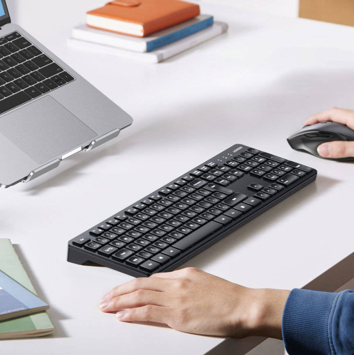 2.4Ghz drahtlose Computermaus und Tastatur Set Ugreen MK006 - schwarz