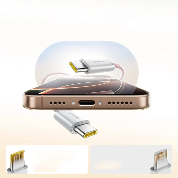 Kabel Baseus Dynamic 4 Pro 100W USB-C - USB-C 1m - różowy