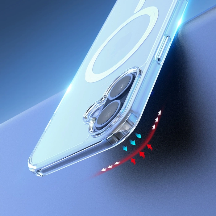 Dux Ducis Clin Mag Hülle mit MagSafe für iPhone 16 Plus – transparent