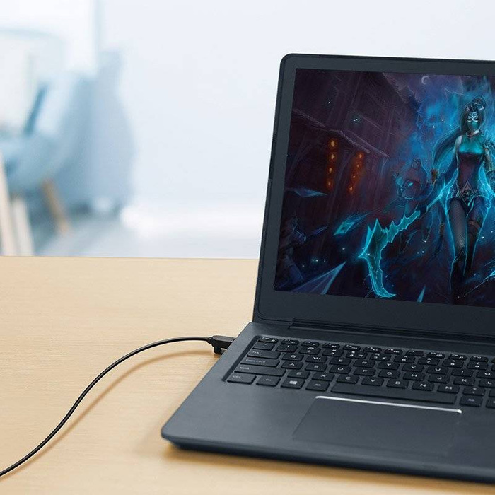 Ugreen Ethernet patchcord cable RJ45 Cat 6A UTP 1000Mbps 3 m black (70653)