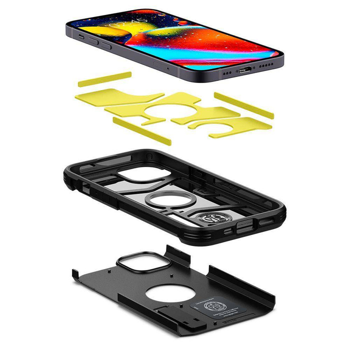 Čierne Case Puzdro SPIGEN 13 iPhone Tough Armor