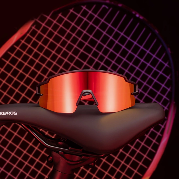 Rockbros Kinder-Fahrradbrille, polarisiert, UV-Schutz, schwarz