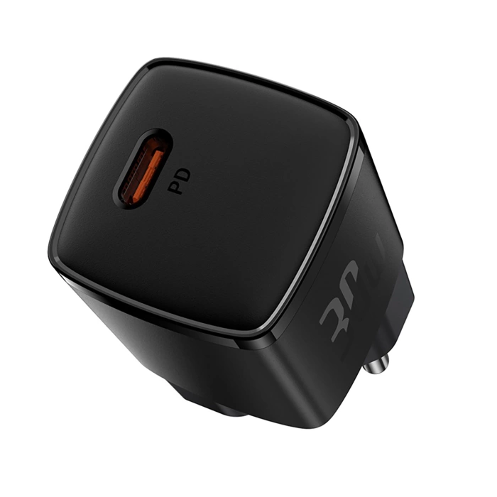 Baseus Cube Pro 30W USB-C Wandladegerät – Schwarz