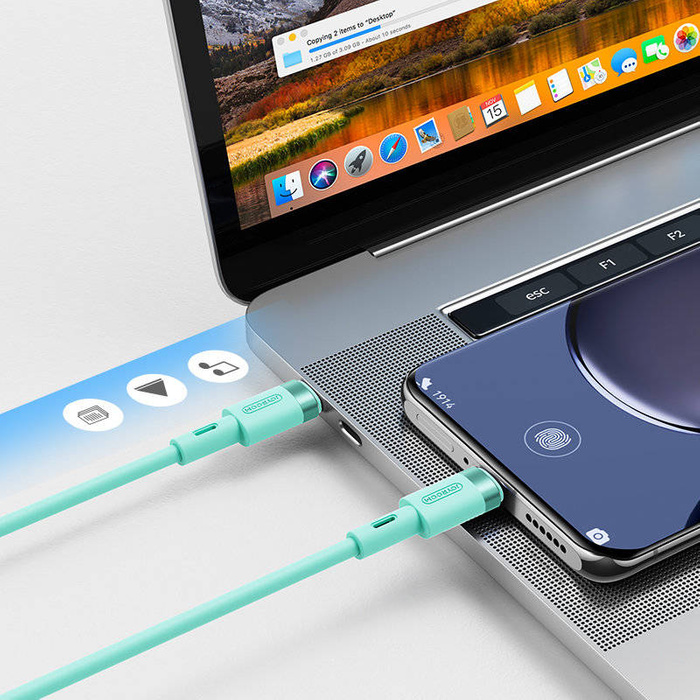 Joyroom cable USB Type C - USB Type C PD 60W 1.2m green (S-1230N9)