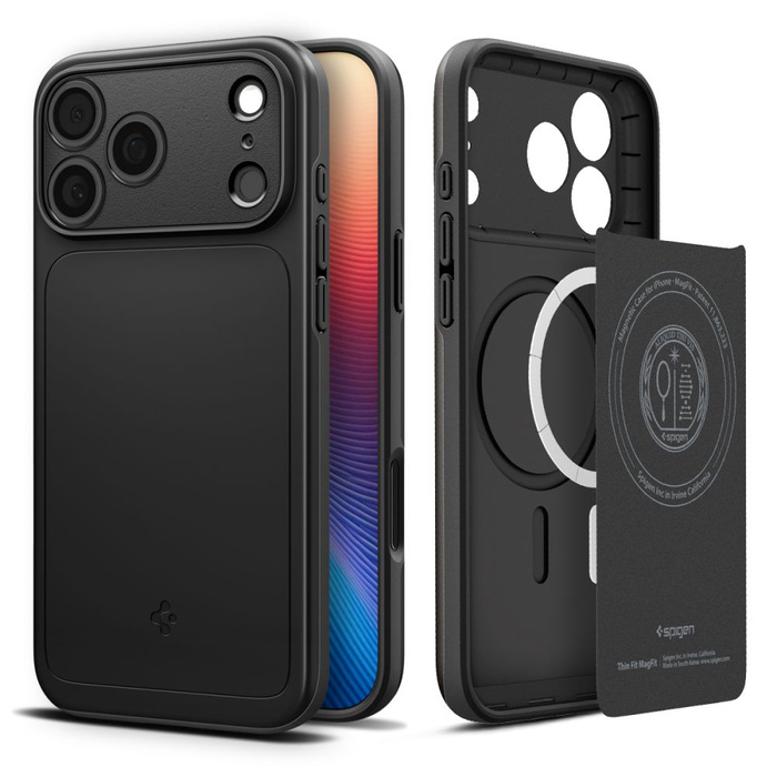 Hülle Spigen IPhone 17 PRO Thin Fit Mag MagSafe SCHWARZ