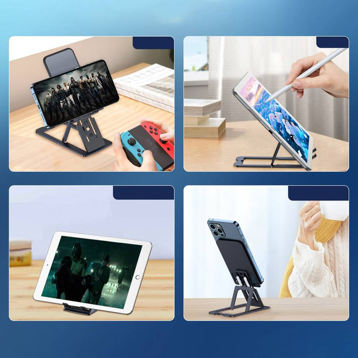 Skládací stojan Choetech pro smartphone/tablet šedý (H064)