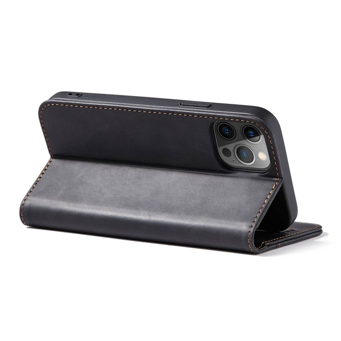 Magnet Fancy Case Case for iPhone 12 Pro Max Pouch Wallet Card Holder Black