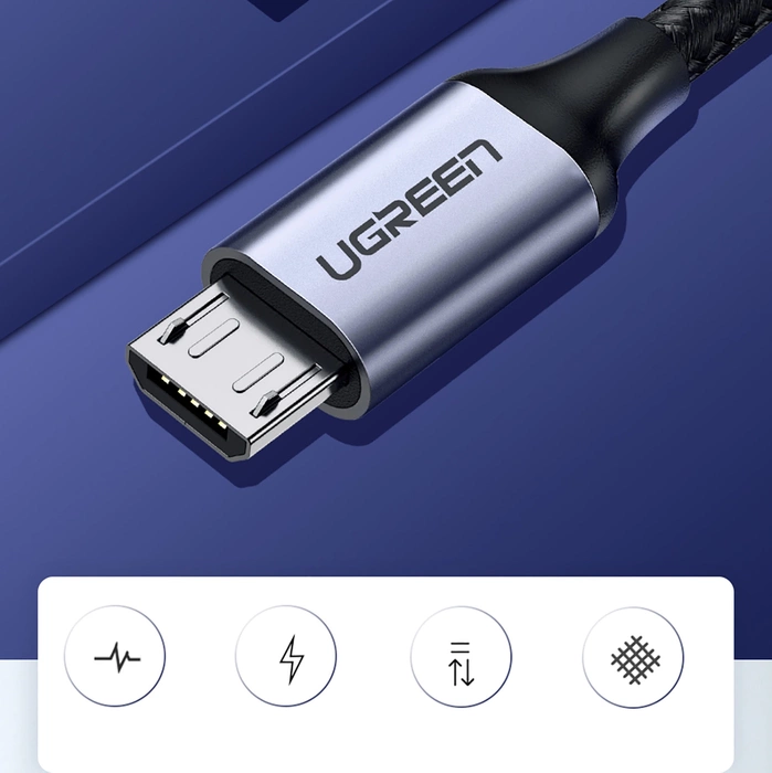 Ugreen USB - micro USB cable 2m gray (60148)