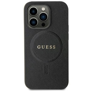 Guess GUHMP13LPSAHMCK iPhone 13 Pro / 13 6.1" black/black hardcase Saffiano MagSafe