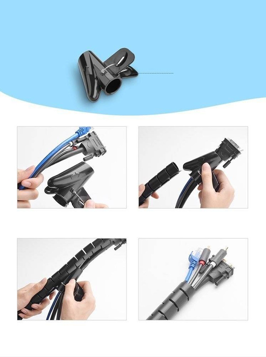 Ugreen couverture organisateur de câble 5m noir (30820)