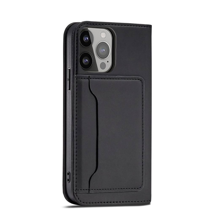 Magnet Card Case for Samsung Galaxy S23+ flip cover wallet stand black