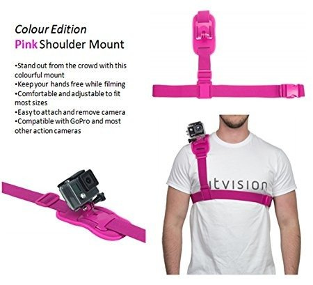 Supporto Braccio per fotocamera Gopro Kitvision rosa
