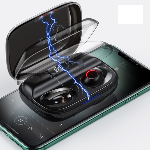 Slúchadlá Bezdrôtové zariadenie USAMS Bluetooth 5.0 Black