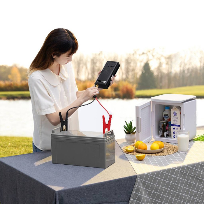 Inversor de corriente para coche Baseus 150W 12V / 500W 220V (enchufe EU y CN) negro (CGNB000101)