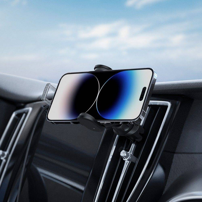 Halterung Spigen Uts12w Onetap Universal Vent Autohalterung Wireless Charger Schwarz