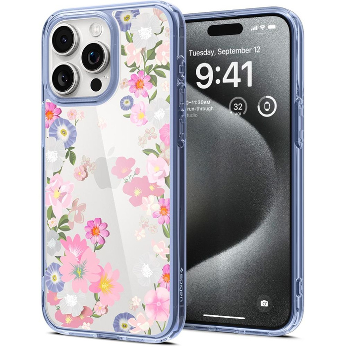 Cover Spigen Ultra Hybrid iPhone 15 Pro Blossom