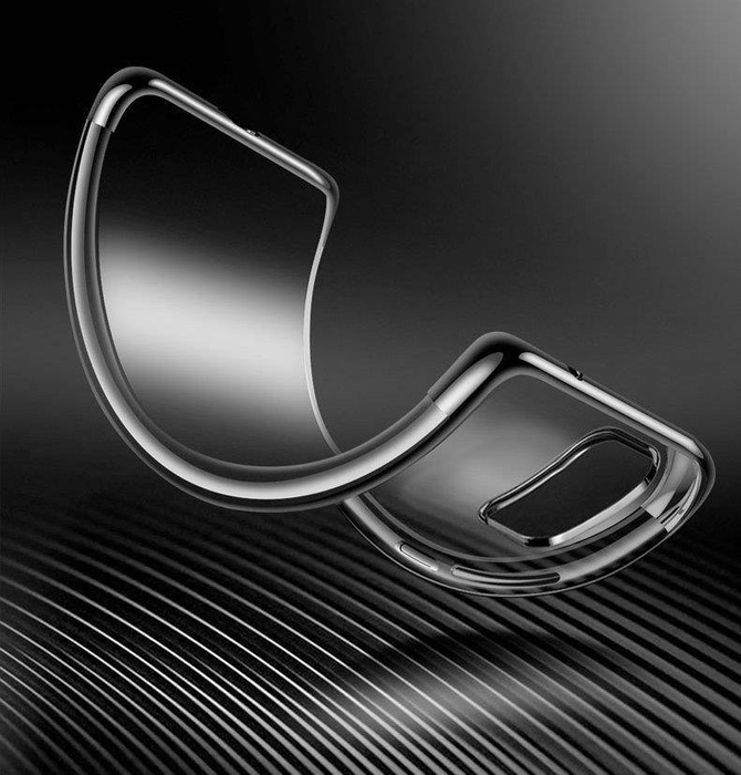 Průhledný barevný case gelový kryt pouzdro s kovovým okrajem Samsung Galaxy A72 4G černý