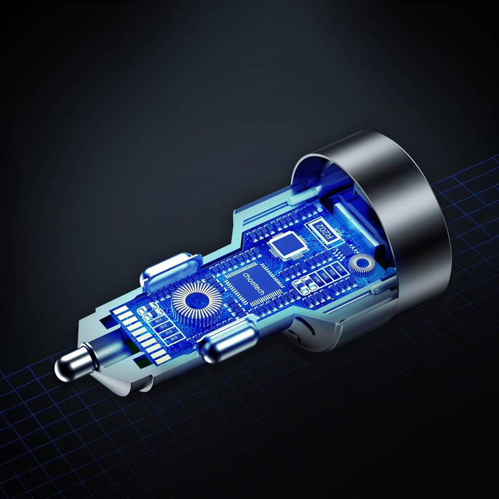 Choetech fast nabíječka auto 130W 2xUSB-C + USB-A černá (TC0011)