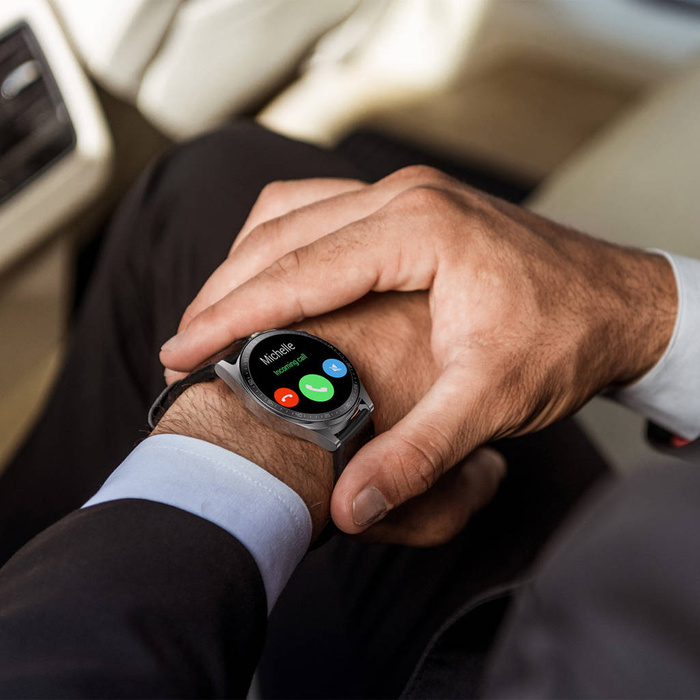 Joyroom FC2 Classic Serie Anrufbeantworter Smartwatch IP68 Schwarz (JR-FC2)