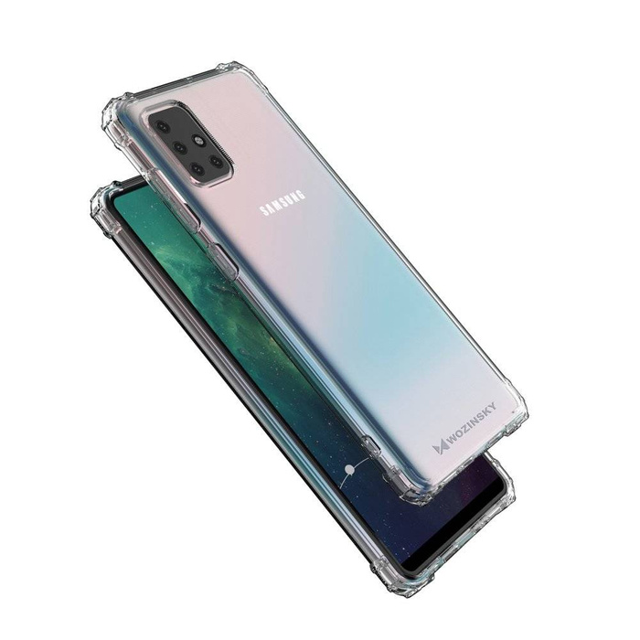 Wozinsky Anti Shock pancierované puzdro pre Samsung Galaxy M51 transparentné