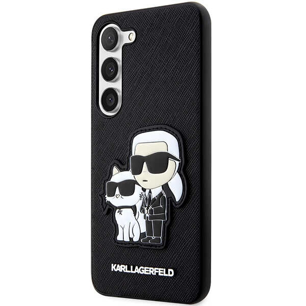Case Karl Lagerfeld KLHCS23MSANKCPK S23 Plus S916 hardcase black/black Saffiano Karl &amp; Choupette Case