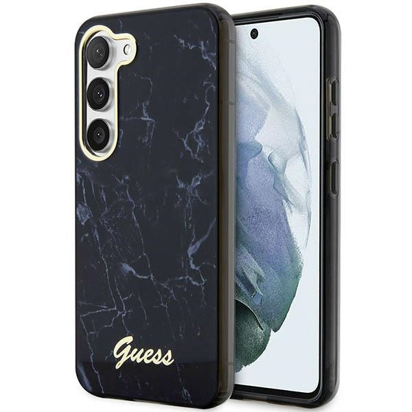 Obal Guess Guhcs23spcumak S23 S911 Black/Black Hardcase Marble Case