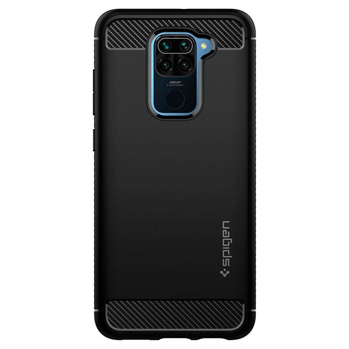 Hülle SPIGEN Rugged Armor Xiaomi Redmi Note 9 Redmi 10X Matte Black Case