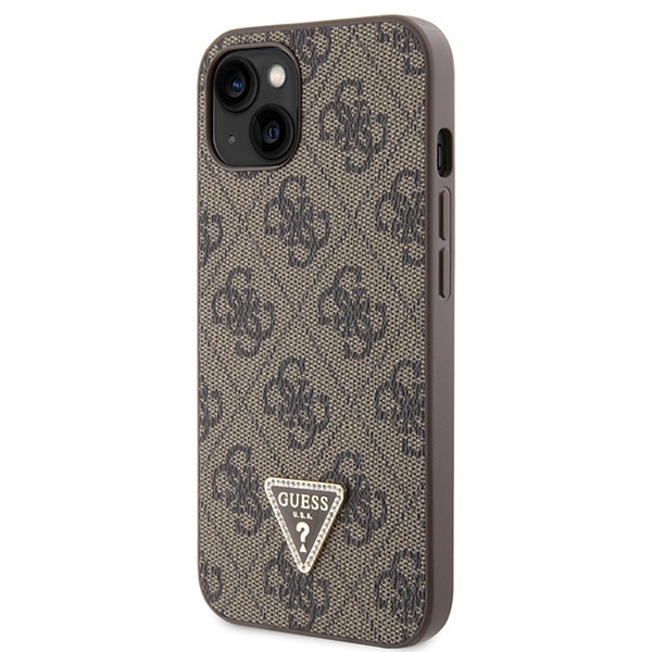 Guess GUHCP13MP4TDSCPW iPhone 13 6.1" braun/braun hartcase Crossbody 4G Metall Logo