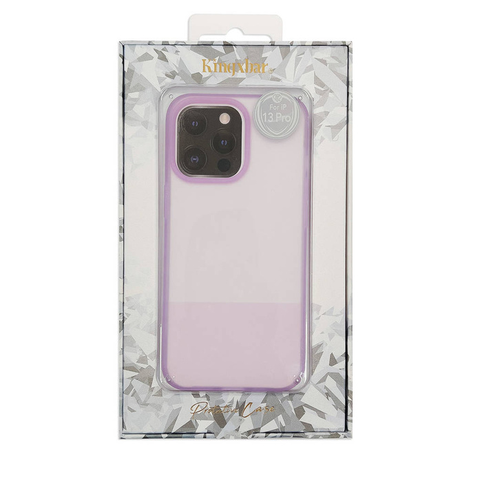 Kingxbar Plain Series case for iPhone 13 Pro Max silicone cover purple