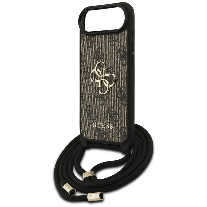 Etui Guess 4G Big Logo Cord Stap         Crossbody do iPhone 17 Air brązowy