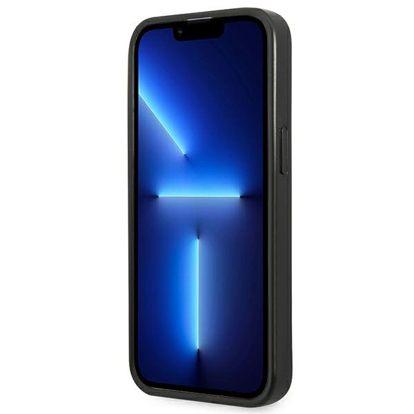 Guess GUHCP13MPSATLG iPhone 13 6.1" silber/silber hartcase SaffianoDreieck Logo